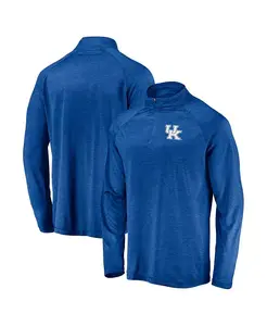 Толстовка Men's Royal Kentucky Wildcats Striated Raglan Lightweight Quarter-Zip Top Fanatics