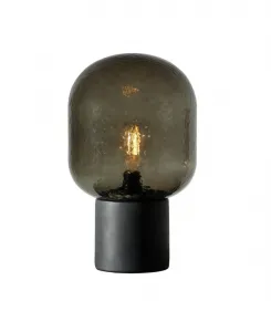 Настольная светодиодная лампа Bruce 41 см с зеленым стеклянным абажуром Brightech