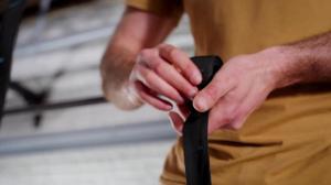 Женские фитнес-легинсы Domyos - чёрный/серый