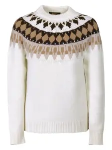 Свитер с узором фэр-айл Moorer, нейтральный