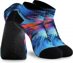 RANDY SUN Пляжные носки для песка с быстросохнущей подошвой, дышащие бесшовные йога-носки с подошвой из ТПЭ, для босых ног, синий