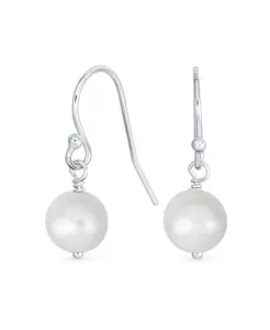 Серьги-Подвески из белого, розового и черного пресноводного культивированного жемчуга, стерлинговое серебро Bling Jewelry, white