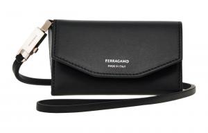 Ferragamo Клатч Palm Calfskin мужской black