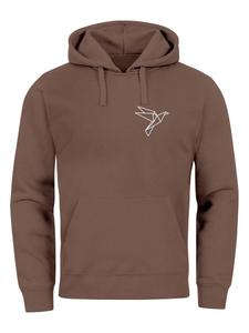 Толстовка Neverless Origami Vogel, коричневый