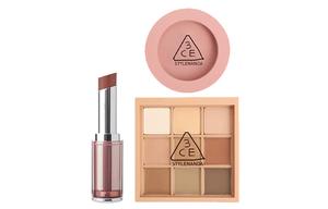 Тюбик теней для век и румяна Soft Mist набор для макияжа легко растушевывается комплект из трех предметов для контуринга лица 3CE