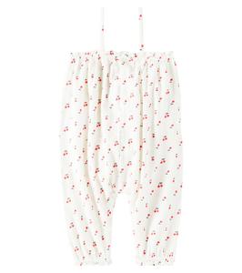 Сорбетовый цветочный хлопковый комбинезон Playsuit Bonpoint, Im Geranium