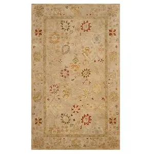 Античный шерстяной ковер с цветочным узором в рамке Ясмин Safavieh, 229x290 см