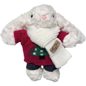 Куклы в стиле одежды кролика с висячими ушками, 25 см в высоту ROUERXIONG, белый/красный