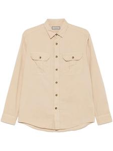 Canali саржевая рубашка, нейтральный