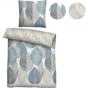 Двустороннее постельное белье Biberna «Керим», комфортное тепло из тонкой фланели высокого качества с большими простынями, цвет natur