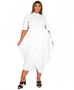 Платье Aesira Tulip Hem Pocket Dress больших размеров L I V D, Ivory