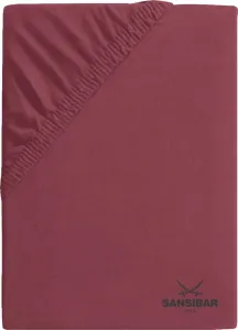 Простыня на резинке Sansibar Jersey BL 100x200 см красная