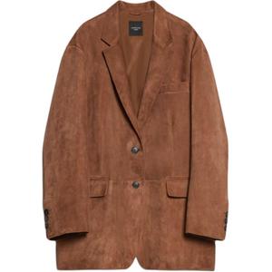 Кожаная куртка Oggi Collection Oversized Suede WEEKEND MaxMara, Earth Tone