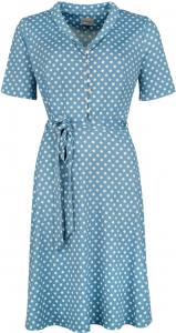 Платье средней длины Banned Retro Ellen Spot Dress, синий/белый