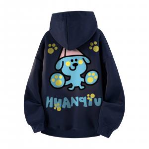 Толстовка Unisex Hooded Moderate Heavyweight HUANQIU, темно-синий