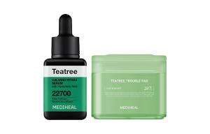 Набор сывороток с чайным деревом meidihuier успокаивает и увлажняет 40мл+170мл MEDIHEAL