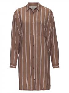 Ночная рубашка LASCANA, цвет braun gestreift