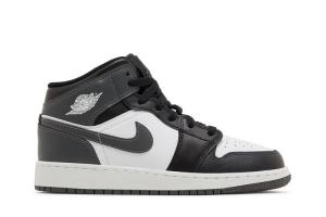 Кроссовки Air Jordan 1 Mid GS Iron Grey, серый
