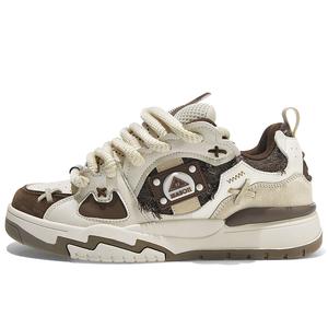 Masongarments Износостойкие и легкие низкие кроссовки для скейтбординга унисекс Misty Brown White Box Limited Edition