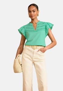 Футболка с принтом Love & Roses, зеленый