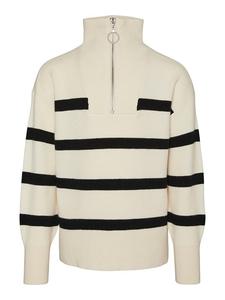 Пуловер Vero Moda Girl Pullover, цвет Creme/Schwarz
