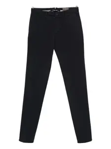 Брюки зауженного кроя Incotex, черный