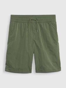 Детские шорты на резинке на талии. Gap, зеленый