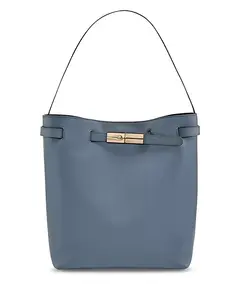 Элегантная кожаная сумка через плечо Longchamp, синий