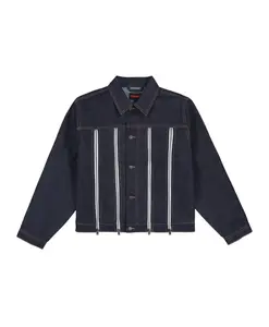 Куртка-Тракер цвета необработанного индиго Pleasures, синий