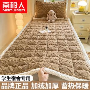 Antarctic Комплект постельного белья из 3 предметов (простыня 180х200 см, 2 наволочки), молочный бархат, флис, утепленный, цвет Cream Coffee