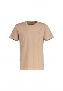 Футболка застиранная - выцветшая на солнце футболка стиральная короткий рукав круглый вырез Gant, бежевый