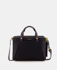 Женский держатель для документов из переработанной ПЭТ ткани черного цвета Scharlau, чёрный