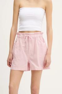 Шорты с добавлением льна Tommy Jeans, розовый