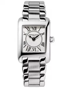 Женские швейцарские часы Carree с браслетом из нержавеющей стали 23 мм Frederique Constant, silver-tone