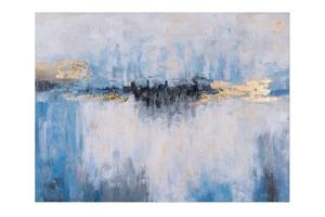 Акриловая картина ручной работы KUNSTLOFT Sinfonie des Meeres, синий/белый