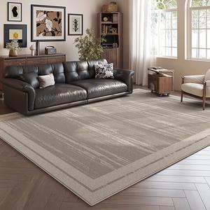 Budis Ковер 180х280 см для гостиной/спальни в французском стиле, светлый, утолщенный, водонепроницаемый, нескользящий