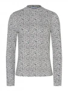 узкая рубашка с длинными рукавами и принтом в виде сердечек More & More