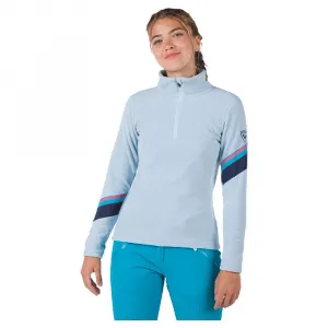 Флис Rossignol Strawpile half zip, синий