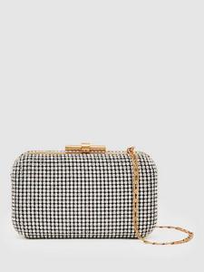 Клатч Orla с декоративными элементами Reiss, Silver