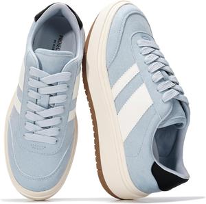 Проект Cloud Platform Женские кроссовки - Легкая стелька из мемори-пены Женские кроссовки - Противоскользящая модная обувь для женщин - Женские модные платформенные туфли (Nita) Project Cloud, Sky Blue