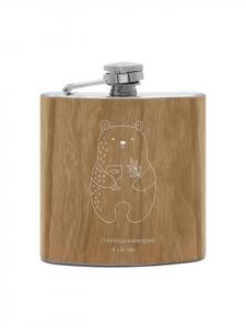 Mr. & Mrs. Panda Фляжка с медведем, подтверждение без объяснений, коричневым цветом