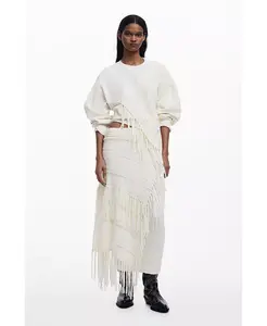 Женская толстовка с бахромой Desigual, коричневый/бежевый