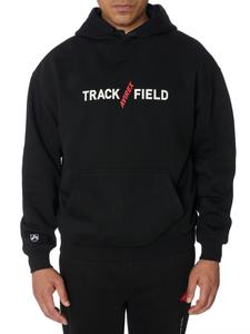 Толстовка с капюшоном Track N Field из хлопка Avirex, черный