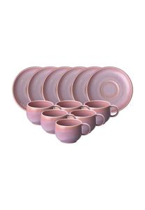 Чашки кофейные Perlemor Like By Villeroy & Boch с Блюдцеми, 60 мл, 6 штук, розовый