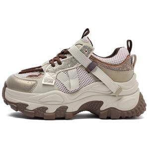 JOSINY Женские противоскользящие износостойкие низкие массивные кроссовки - кофе, цвет Coffee