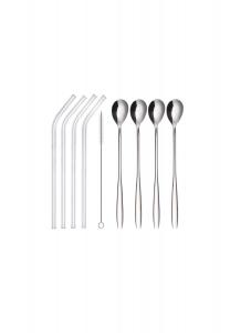 Набор трубочек для питья 9 шт., klar