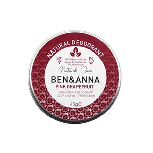 Ben&Anna, Natural Deodorant Натуральный кремовый дезодорант в алюминиевой банке Розовый Грейпфрут 45г