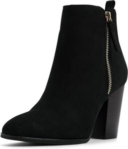 Женские ботильоны ALDO Noemieflex на блочном каблуке, Black Suede