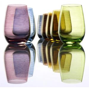 Стаканы TWISTER, комплект из 6 штук Stölzle, серо-голубой