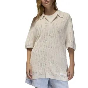 Коллекционная вязаная футболка A Maniére Unisex Phantom Gray White Jordan